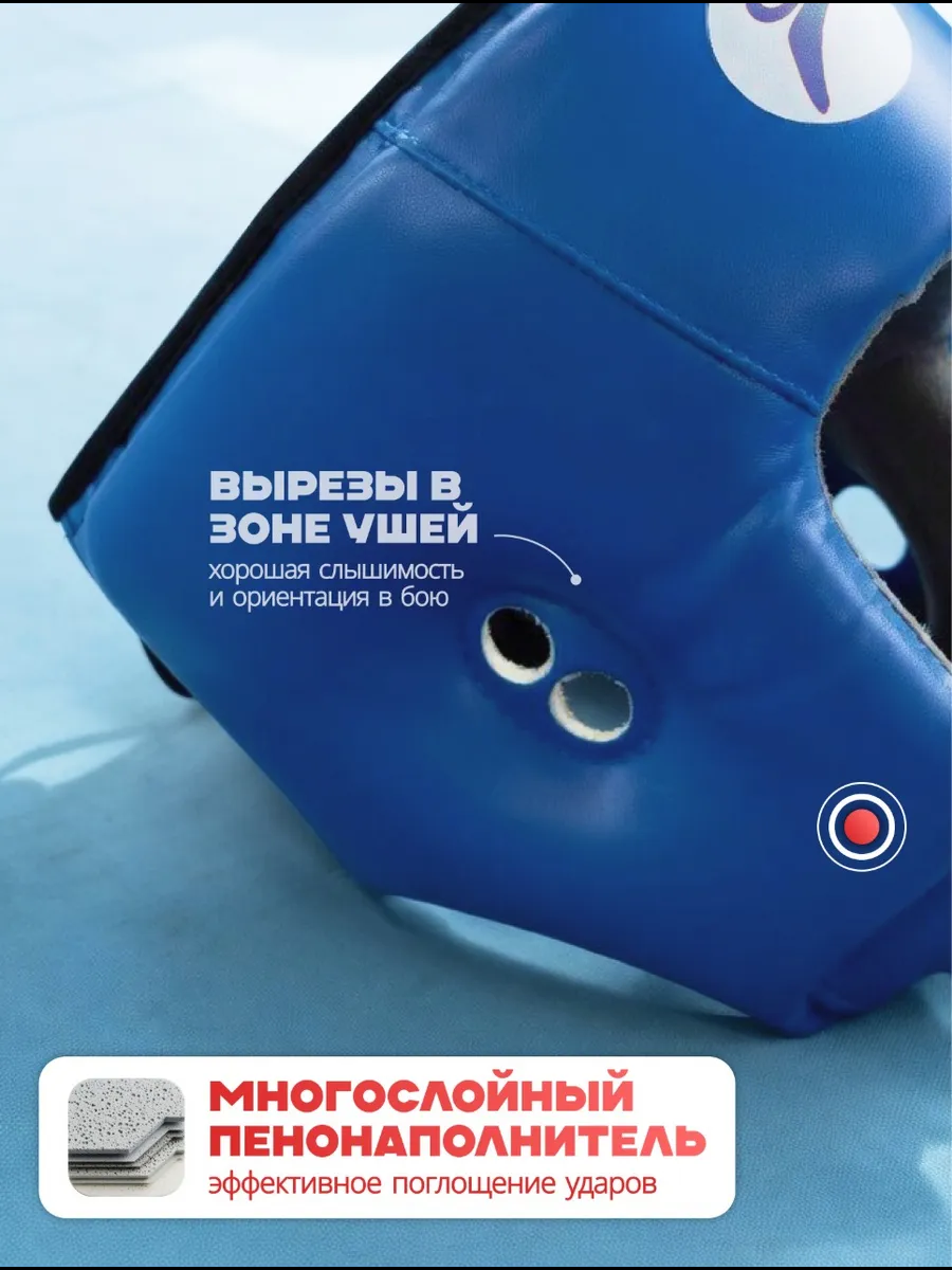 RuscoSport Шлем  синий фото 4