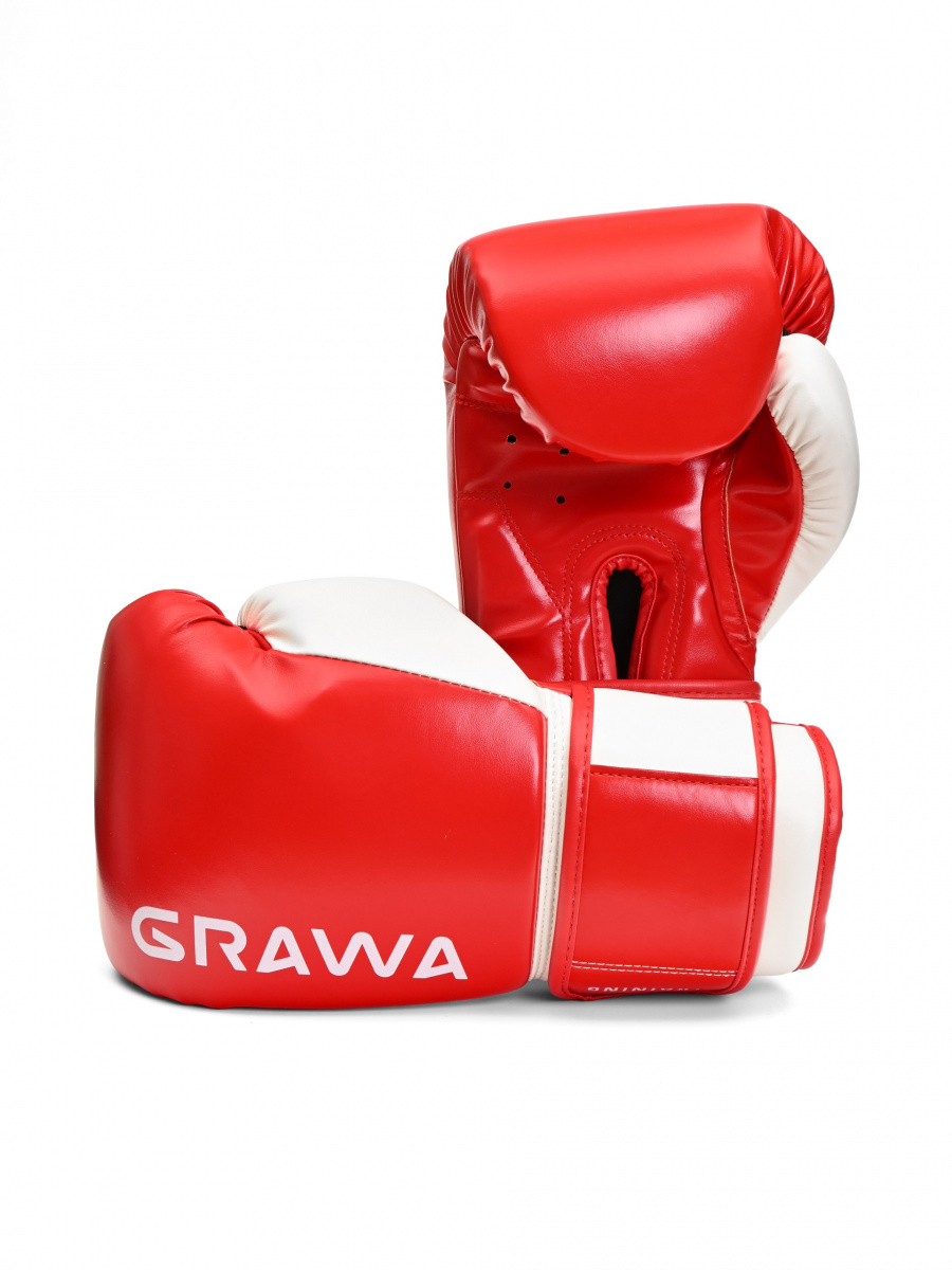 Перчатки для бокса GRAWA TRAINING красный/белый фото 2
