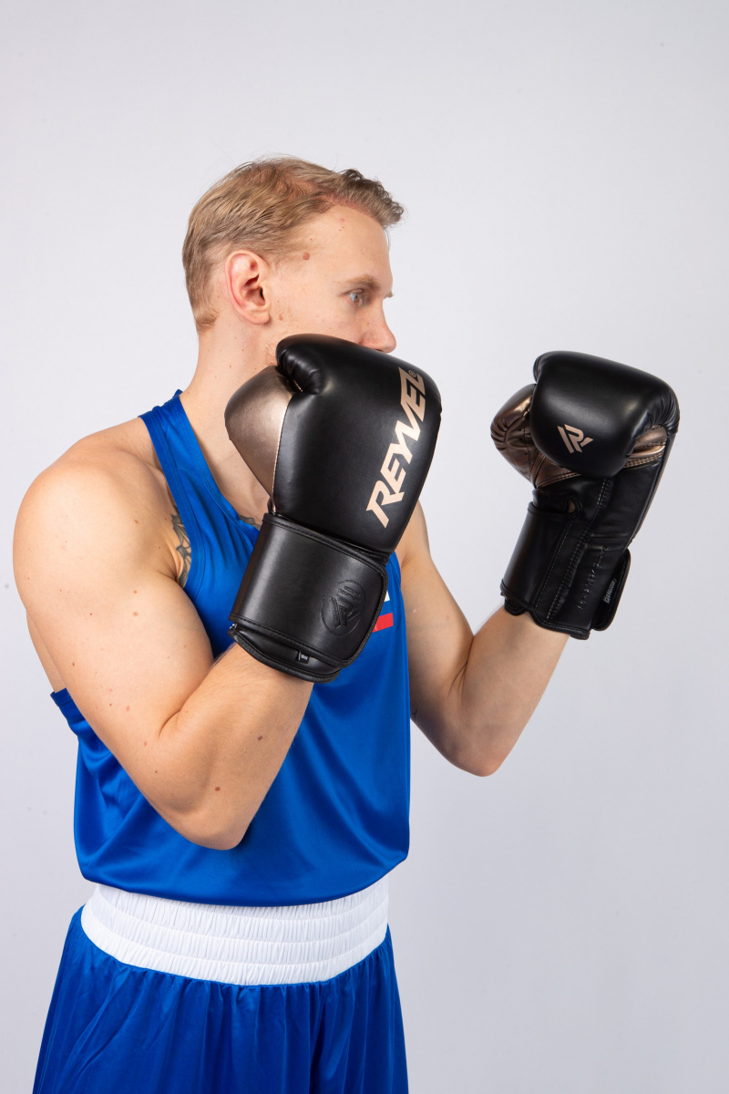 Reyvel Перчатки боксёрские ProTraining MF (Черный) фото 4