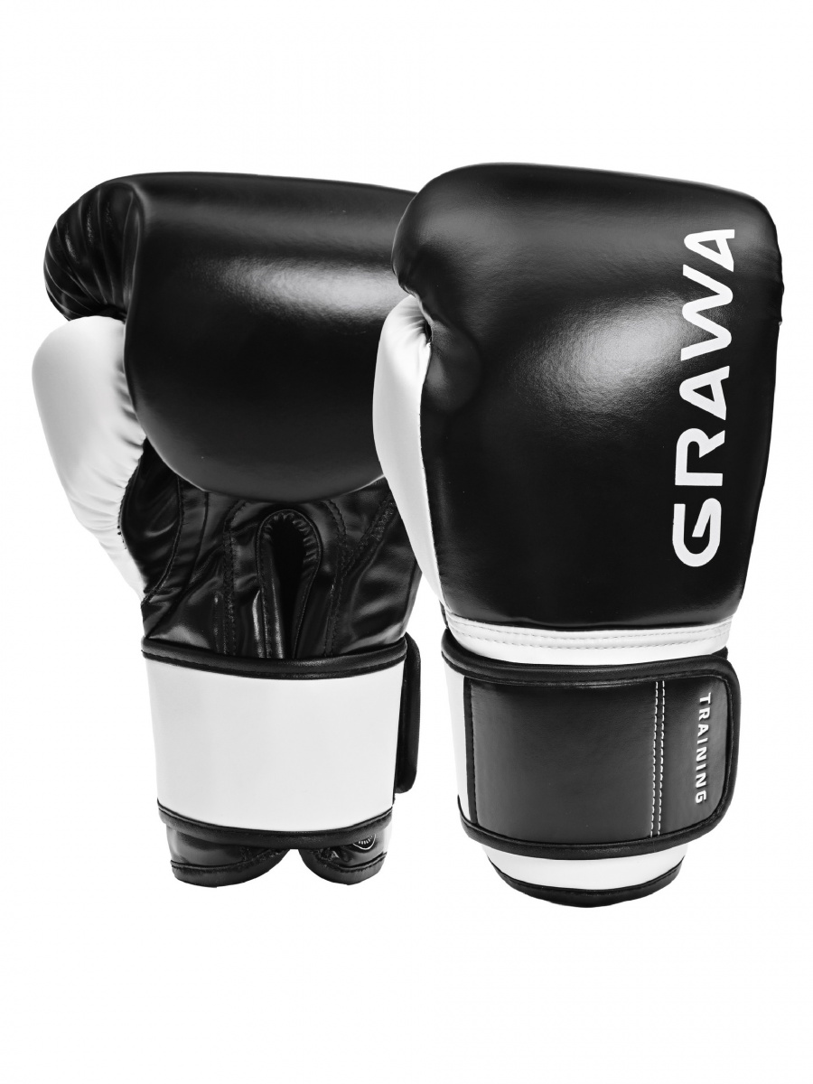 Перчатки для бокса GRAWA TRAINING черный/белый