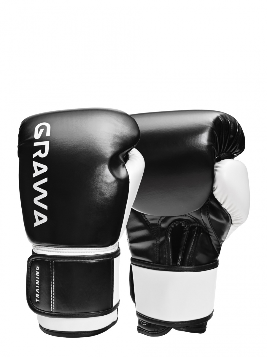 Перчатки для бокса GRAWA TRAINING черный/белый фото 6