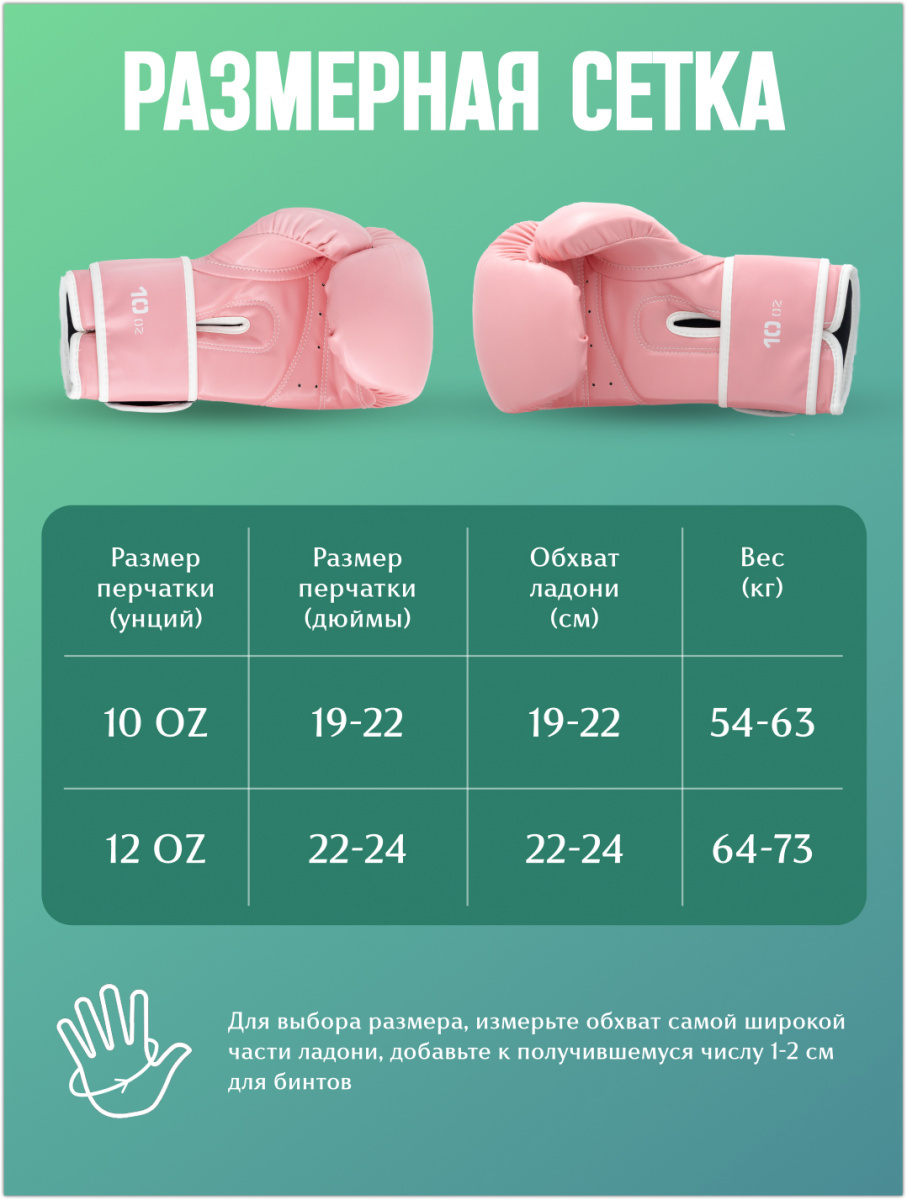 Перчатки боксерские GRAWA FNX Pink фото 6