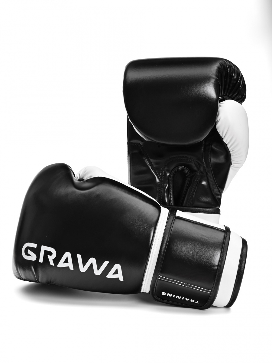 Перчатки для бокса GRAWA TRAINING черный/белый фото 2