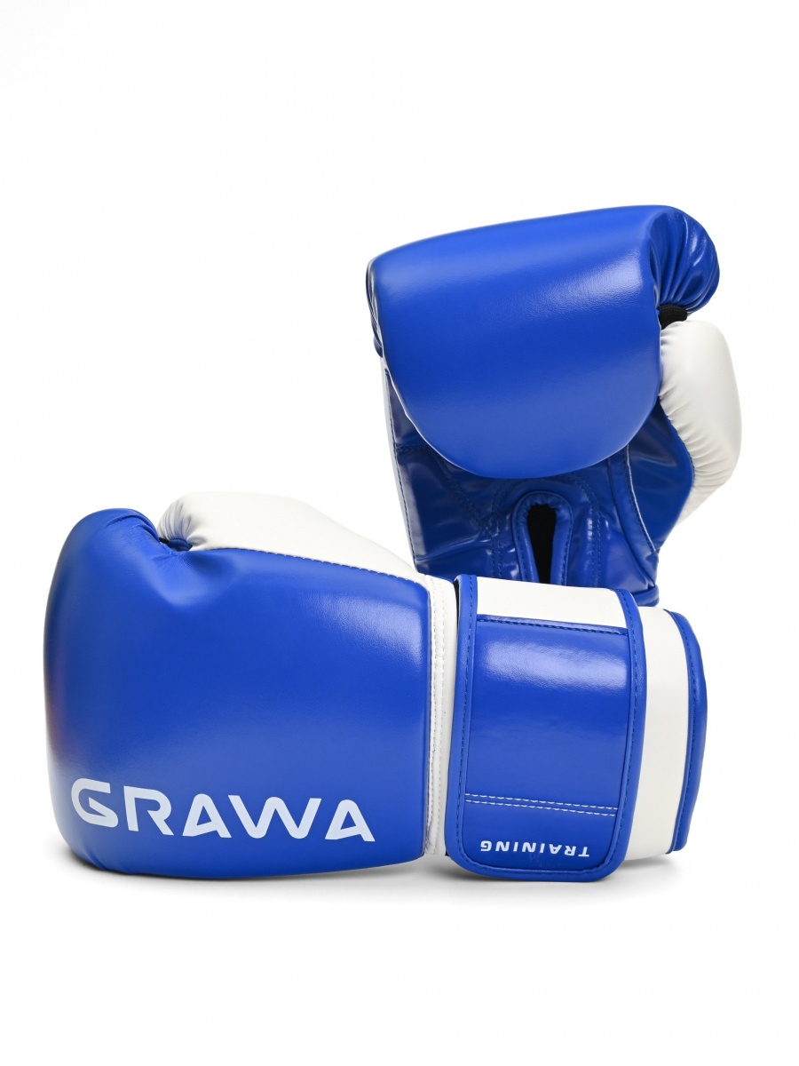 Перчатки для бокса GRAWA TRAINING синий/белый фото 6